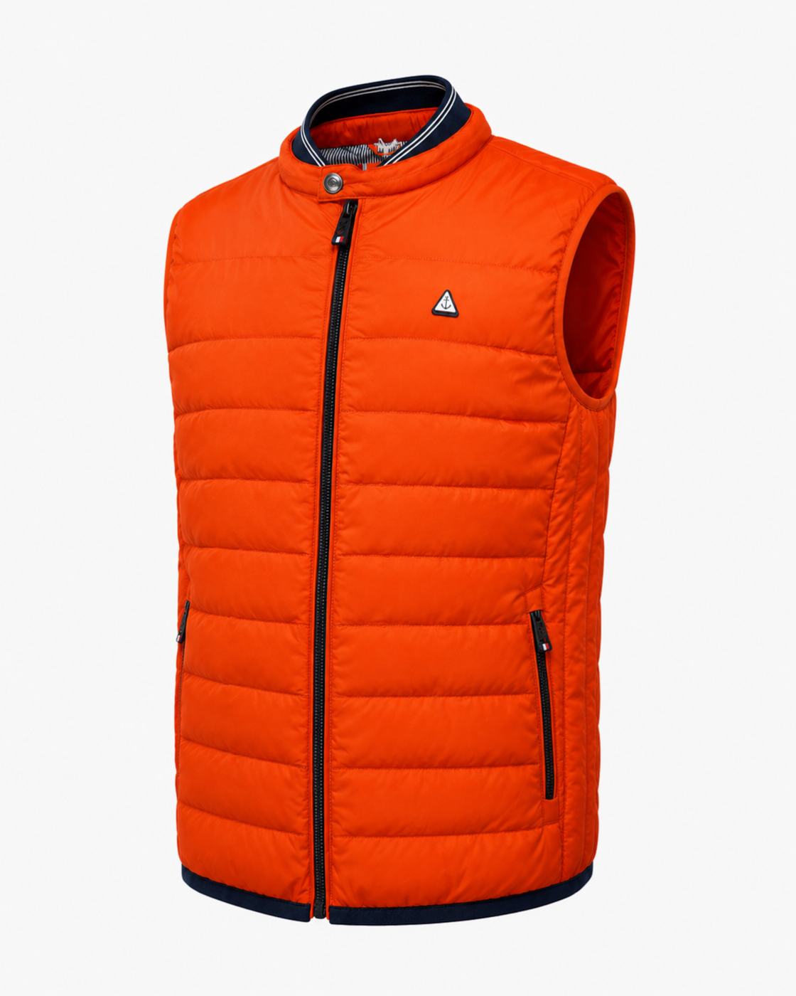 Doudoune sans manches homme Voile Bleue – Orange matelassée