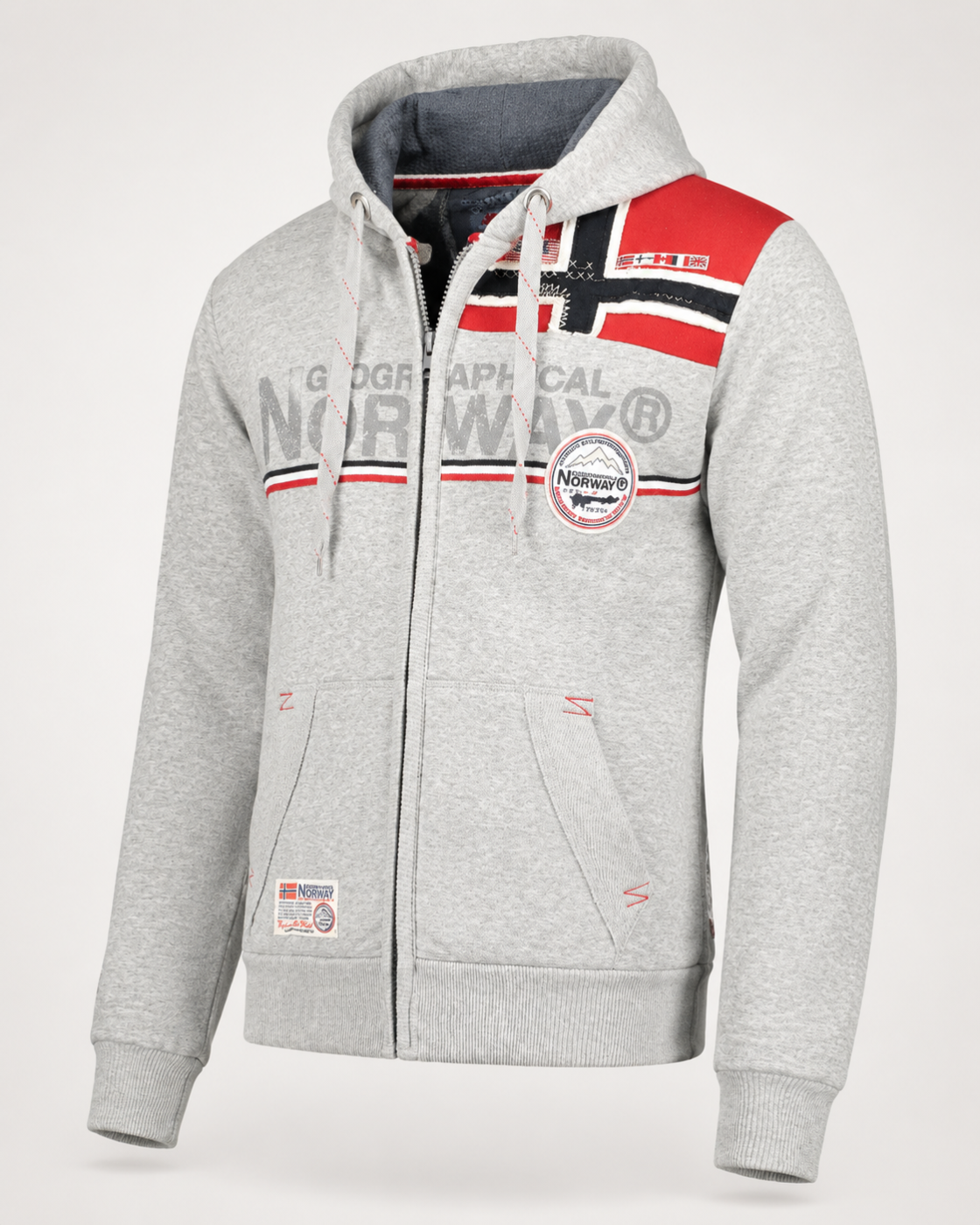 Sweat à capuche zippé homme Geographical Norway