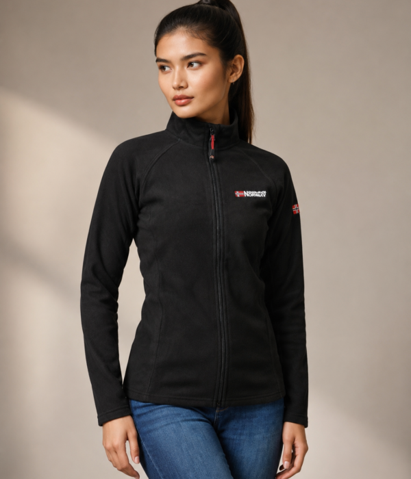 Veste polaire zippée femme noire – Geographical Norway